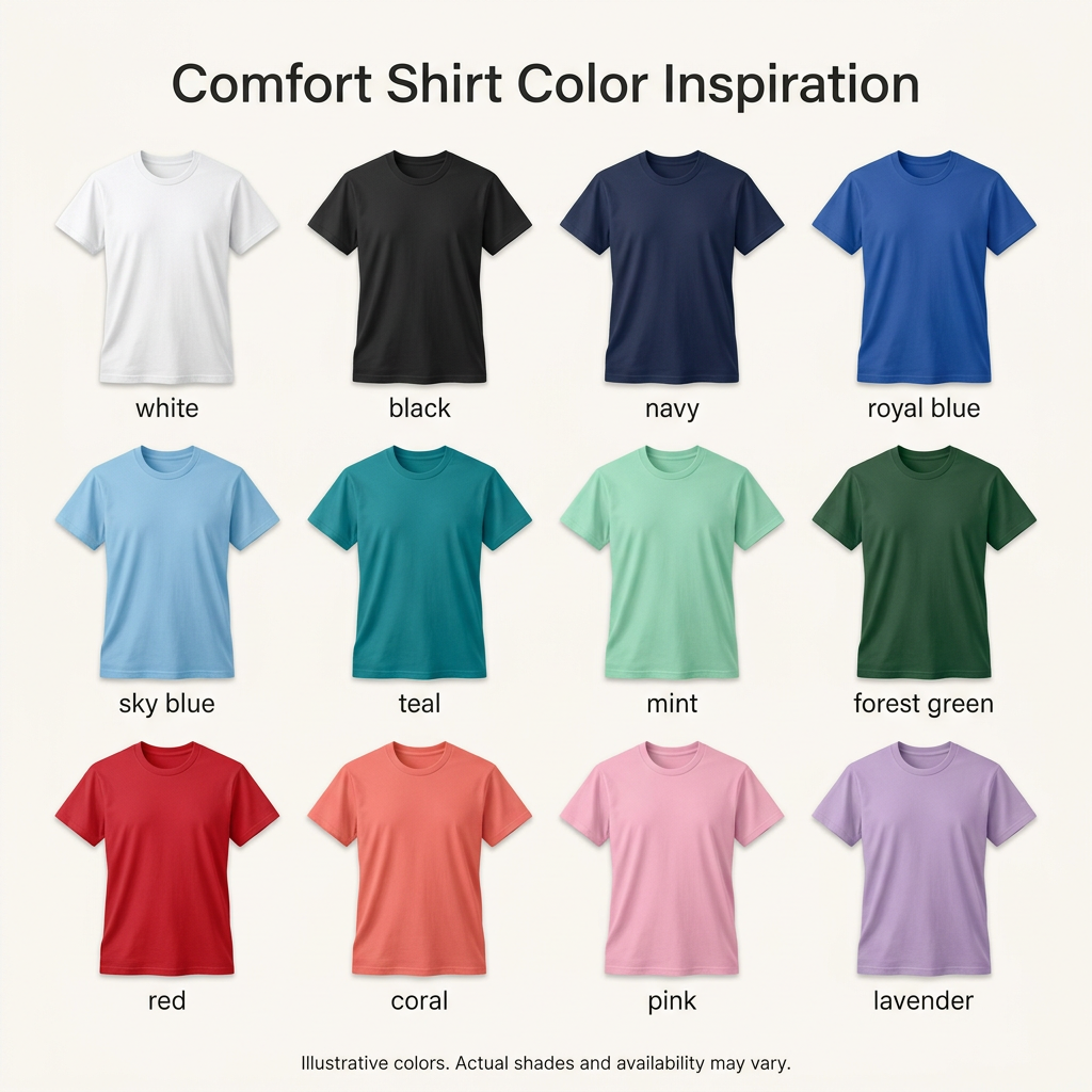 Custom Colored Comfort Shirts | Long Beach Printing – Long Beach Screen ...