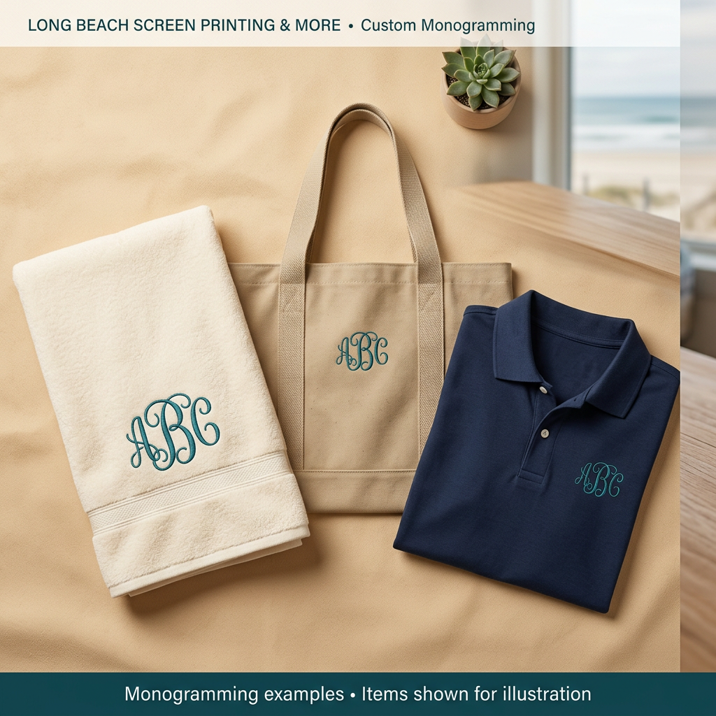 Custom monogramming illustration
